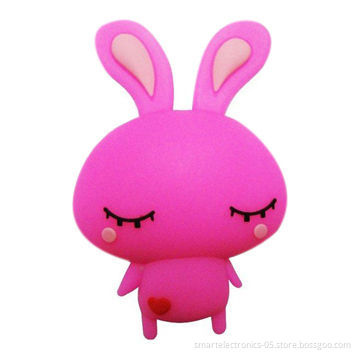 Cartoon USB Flash Drive/Free Customized Package/Printing, 3-year Warranty, 64MB-128GB, Grade A